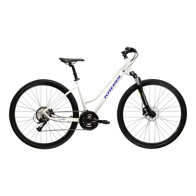 Women’s Cross Bike Kross Evado 4.0 28” Gen 007 - šedá / námořnická modrá / lesk - šedá / námořnická modrá / lesk