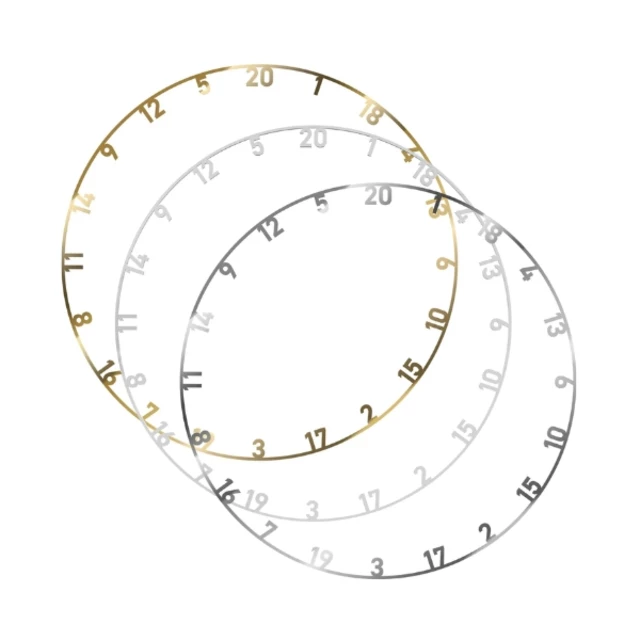 Number Ring Set Bull’s 3-Pack Variety of Colors