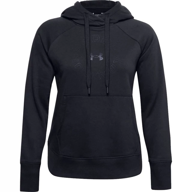Women’s Hoodie Under Armour Rival Fleece Metallic - Black