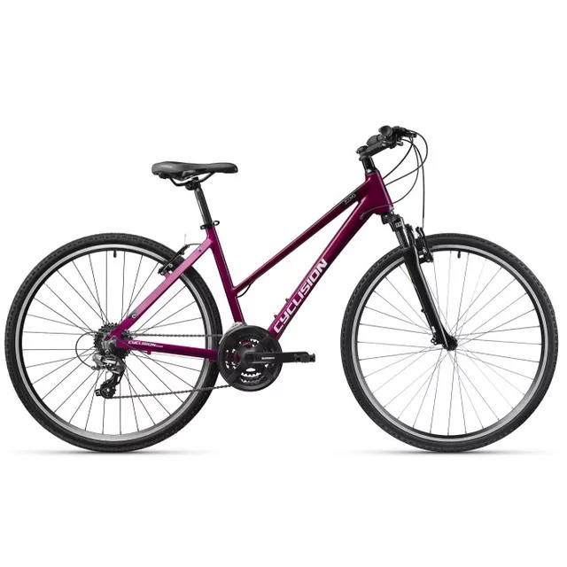 Women’s Cross Bike Cyclision Zodya 5 MK-II 28” - Cold Mint - Dark Orchid