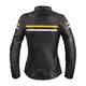 Women’s Leather Motorcycle Jacket W-TEC Stripe Lady - Black