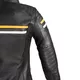 Women’s Leather Motorcycle Jacket W-TEC Stripe Lady - Black