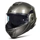 Flip-Up Motorcycle Helmet W-TEC Zoroz P/J - Metallic Grey
