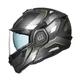 Flip-Up Motorcycle Helmet W-TEC Zoroz P/J - Metallic Grey
