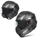 Flip-Up Motorcycle Helmet W-TEC Zoroz P/J - Metallic Grey - Matt Black-Fluo Pink