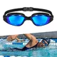 Swimming Goggles inSPORTline Clariflow Mirror - black with blue mirrored lenses