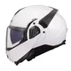Flip-Up Motorcycle Helmet LS2 FF910 Advant II Solid White P/J
