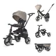 Three-Wheel Stroller w/ Tow Bar Coccolle Spectra - Turquoise Tide - Greystone