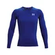 Men’s Compression T-Shirt Under Armour HG Armour Comp LS - Carbon Heather - Royal