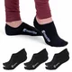 No-Show Bamboo Socks inSPORTline Silvatic Noshow AG+ Antibacterial – 3 Pairs - Black