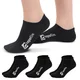 Ankle Bamboo Socks inSPORTline Silvatic Ankle AG+ Antibacterial – 3 Pairs - Black