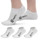 Ankle Bamboo Socks inSPORTline Silvatic Ankle AG+ Antibacterial – 3 Pairs - White