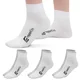 Mid-Length Bamboo Socks inSPORTline Silvatic Mid AG+ Antibacterial – 3 Pairs - White