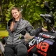 Women’s Summer Motorcycle Jacket W-TEC Jelsa - šedá-fluo