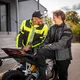 Women’s Motorcycle Jacket Barbata - černo-šedo-růžová