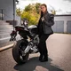 Women’s Motorcycle Jacket Barbata - černo-šedo-růžová
