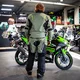 Touring Motorcycle Jacket W-TEC Karmal - černo-olivově zelená