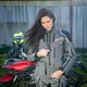 Women’s Touring Motorcycle Jacket W-TEC Smackton Lady - Grey Orange
