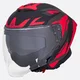 Motorcycle Helmet W-TEC Voltik Graphic - Red - Red