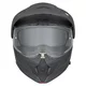 3-in-1 Flip-Up Motorcycle Helmet W-TEC Neovu - Grey