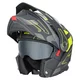 3-in-1 Flip-Up Motorcycle Helmet W-TEC Neovu Graphic - Black-Fluo