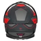 3-in-1 Flip-Up Motorcycle Helmet W-TEC Neovu Graphic - Black-Fluo