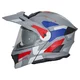 3-in-1 Flip-Up Motorcycle Helmet W-TEC Neovu Graphic - Black-Fluo