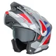3-in-1 Flip-Up Motorcycle Helmet W-TEC Neovu Graphic - Black-Fluo