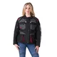 Women’s Motorcycle Jacket W-TEC Radana - Black-Grey-Green