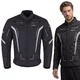 Men’s Summer Motorcycle Jacket W-TEC Mirelio - Black-Fluo - Black-Grey