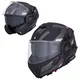 Flip-Up Motorcycle Helmet W-TEC Zoroz P/J - Matt Black-Fluo Pink