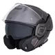 Flip-Up Motorcycle Helmet W-TEC Zoroz P/J - Matt Black-Fluo Pink