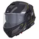 Flip-Up Motorcycle Helmet W-TEC Zoroz P/J - Matt Black-Fluo Pink