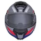 Flip-Up Motorcycle Helmet W-TEC Zoroz P/J - Matt Black-Fluo Pink