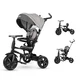 Children’s Tricycle w/ Push Handle QPlay Rito Star - Black - Grey