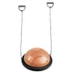Balance Trainer inSPORTline Dome Edge w/ Resistance Bands - Red-Black - černá-mocha mousse