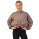 Oversized Crop Hoodie Nebbia Iconic 421 - Black - Brown