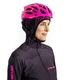 Women’s Hoodie CRUSSIS CSW-099 - Black-Pink