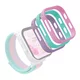 Replacement Silicone Frames for Children’s Smart Watch inSPORTline Cubbio (3 Pcs.) - Black-Blue-Orange - Pink-Green-Violet