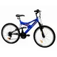 Full-suspended junior bike DHS 2441 Rocker 24" - Blue-Black
