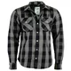 Motorcycle Shirt BOS Lumberjack - Orange - Grey-Black