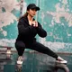 Women’s Sports Hoodie Nebbia INTENSE Signature 845 - Black/Gold