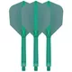 Dart Flights Target K-Flex No.6 Medium – 3-Pack - Blue - Green