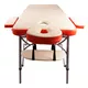 Massage Table inSPORTline Tamati 2-Piece Aluminium - Brown