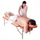 Massage Table inSPORTline Tamati 2-Piece Aluminium - Brown