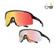 Photochromic Sunglasses Altalist Kisou PXC - bílá s růžovo-modrými skly - Black with Red lenses
