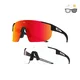 Photochromic Sunglasses Altalist Kaku SP4 - černá se zlatými skly - Black with Red lenses