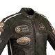Men’s Leather Motorcycle Jacket B-STAR Zagiatto - Dark Olive Green