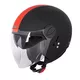 Scooter Helmet W-TEC Vernante - Glossy Black - Black Matt-Corsa Red
