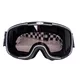 Vintage Motorcycle Goggles W-TEC Chesster - šachovnice